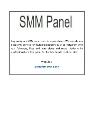 buy instagram smm panel from smmpanel