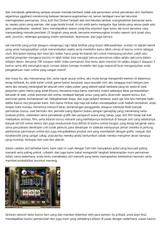 Situs Slot Online Indonesia-3 Teknik Ampuh Buat Mendapatkan Lebih Banyak Uang Dari Yang Terunggul