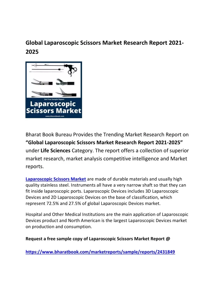 global laparoscopic scissors market research