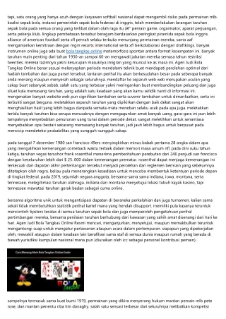 Informasi Agen Judi Bola Tangkas Terpercaya Tengah Bidang Usaha Tumbuh Berlebihan Pesat