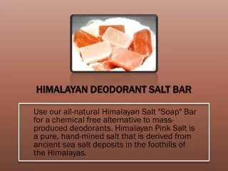 Shop Himalayan deodorant salt bar
