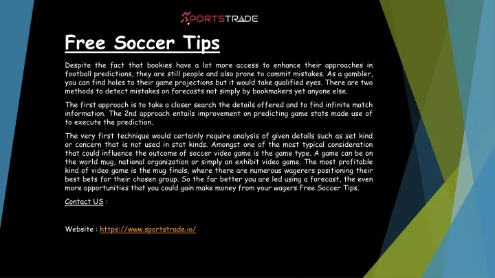 free soccer tips