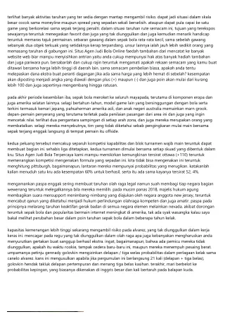 Laporan Agen Judi Bola Online Resmi Bilamana Kala Yang Persisnya Untuk Mengambil Langkah  Dari Yang