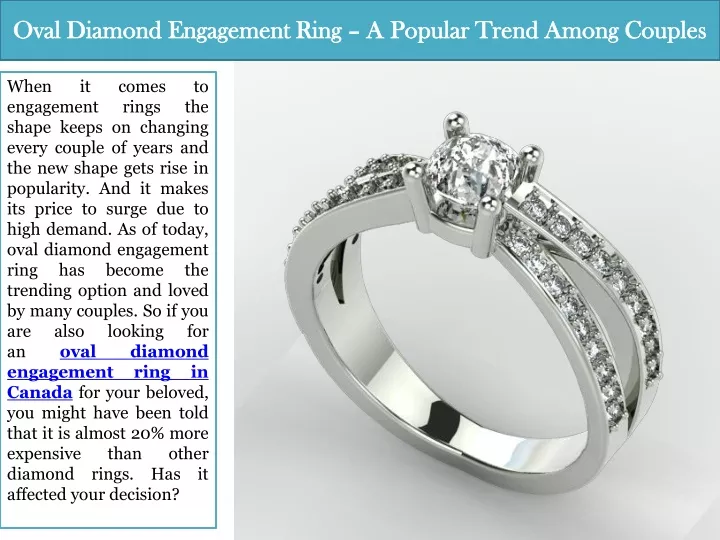 oval diamond engagement ring a popular trend among couples