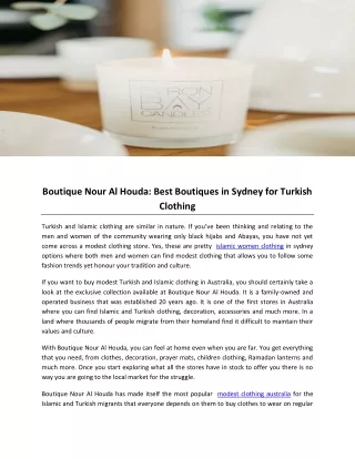 Boutique Nour Al Houda: Best Boutiques in Sydney for Turkish Clothing