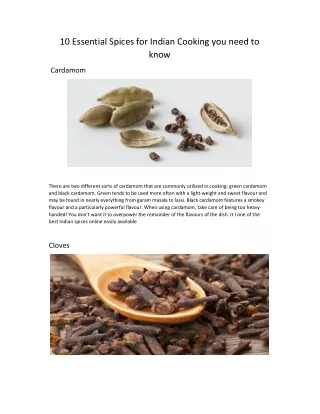 10 essential spices for indian cooking you need