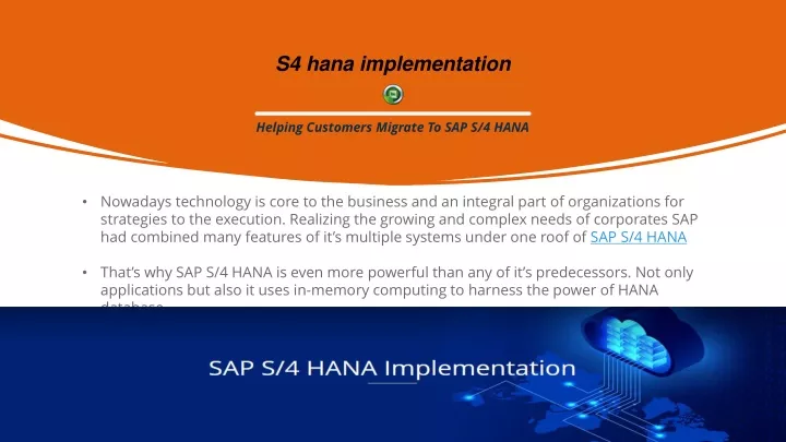 s 4 hana implementation