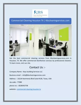 commercial cleaning houston