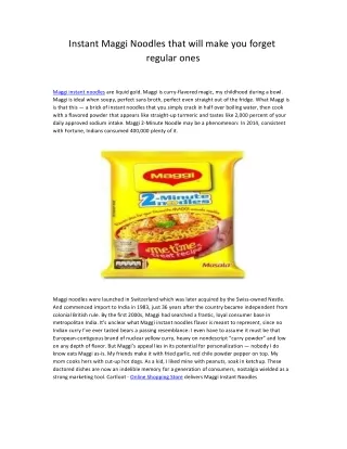 instant maggi noodles that will make you forget