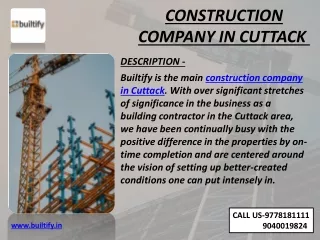 Construction company in Cuttack