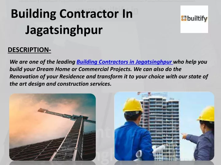 building contractor in jagatsinghpur