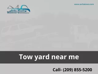 Tow yard near me