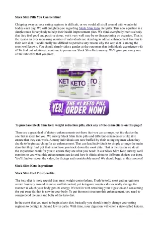 Sleek Slim Keto