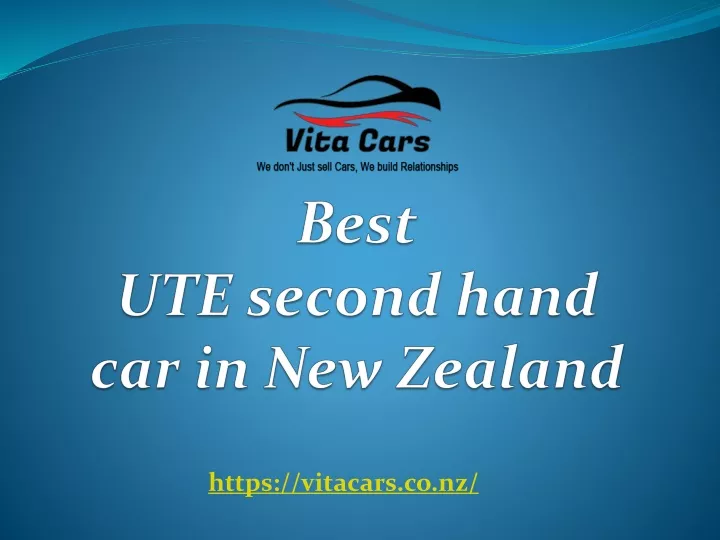 best ute second hand car in new zealand