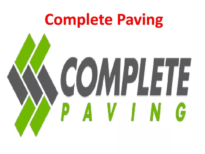 complete paving