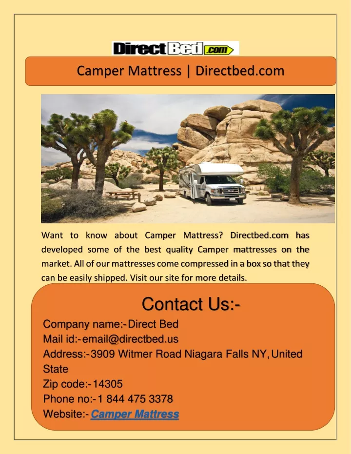 camper mattress directbed com