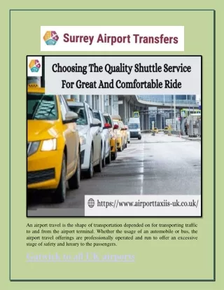 an airport travel is the shape of transportation