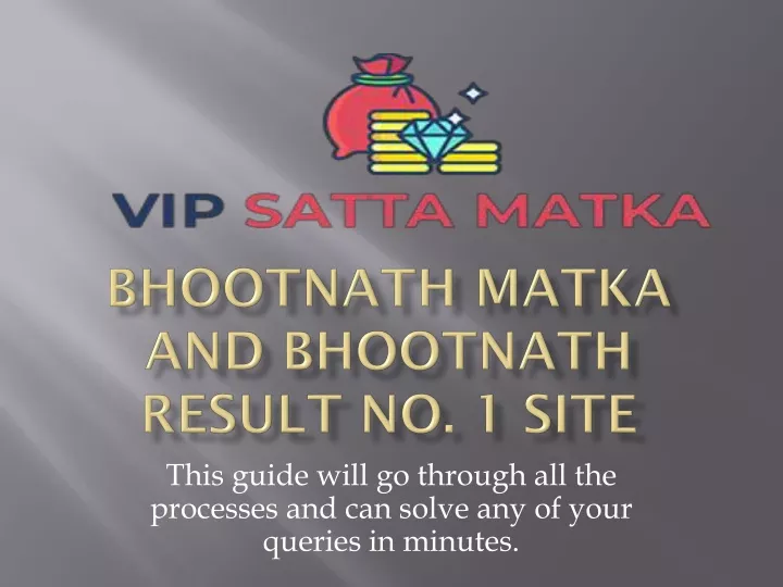 bhootnath matka and bhootnath result no 1 site