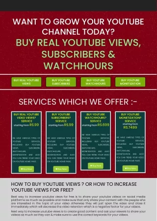 Buy real youtube views