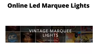 Online Led Marquee Lights