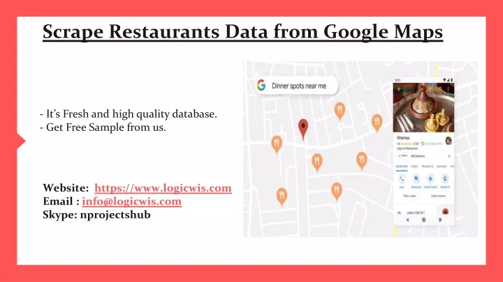 scrape restaurants data from google maps