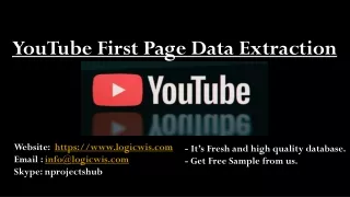 Youtube First Page Data Extraction