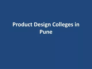 product design colleges in pune