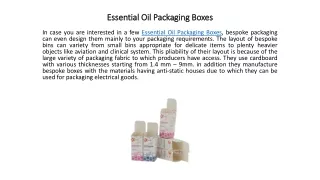 essential oil packaging boxes