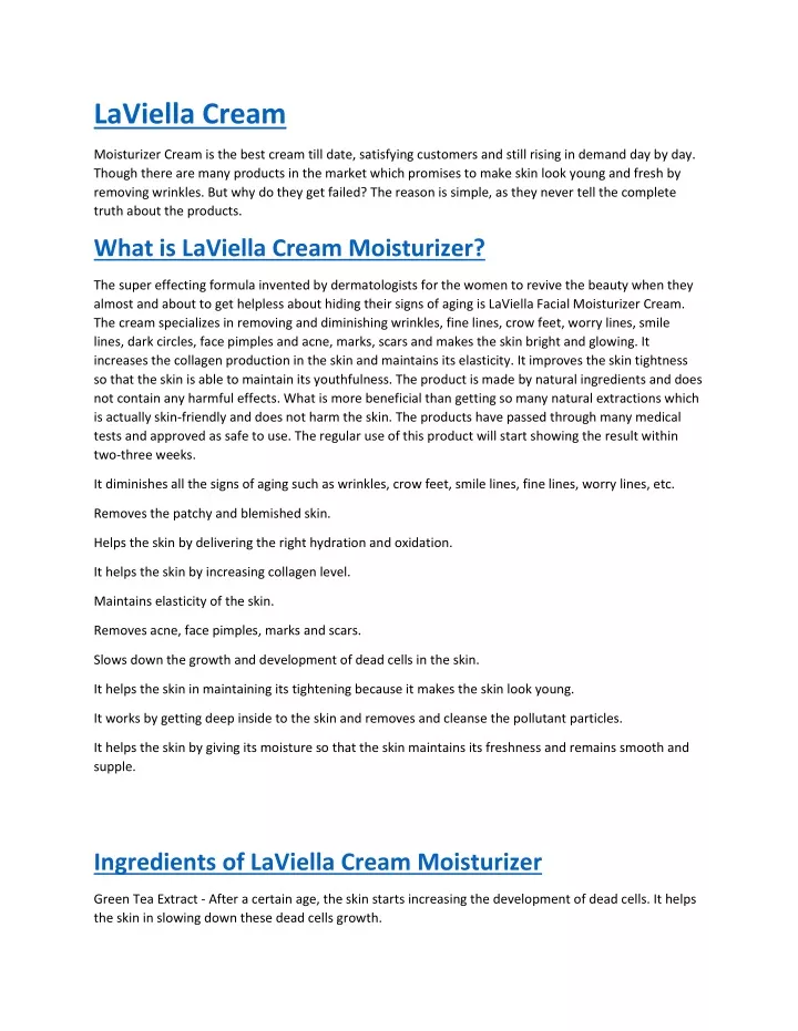laviella cream