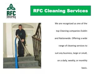 School Cleaning Services  in Dublin | RFC Security