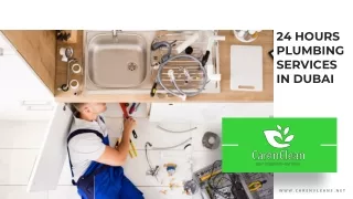 24 Hrs Plumbing Services - Plumbing Services in Dubai - CarenCleans