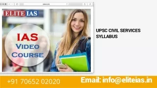 upsc civil services syllabus
