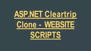 asp net cleartrip