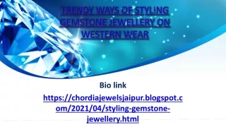 Trendy Ways of Styling Gemstone Jewellery On Western Wear