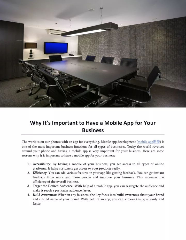 why it s important to have a mobile app for your