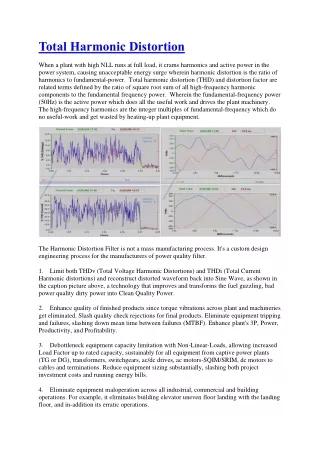 Harmonic Distortion is a crammed Harmonic Energy Surge | Encon Engineers