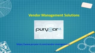 Vendor Management Solutions