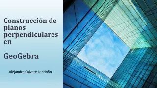 Construcción de planos perpendiculares