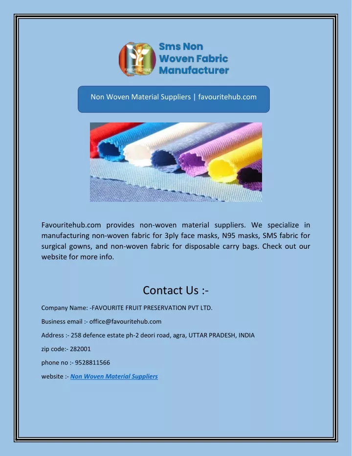 non woven material suppliers favouritehub com