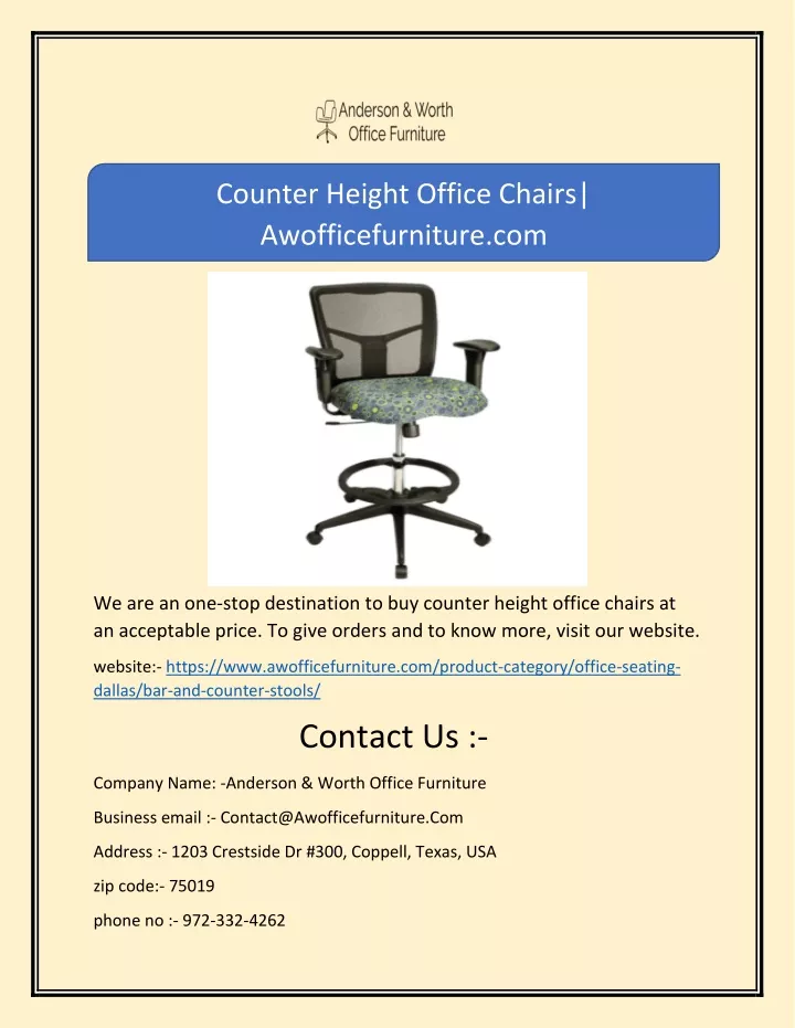 counter height office chairs awofficefurniture com