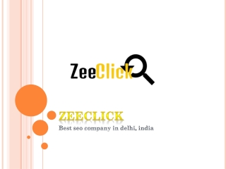 Best SEO Services in Delhi- Zeeclick