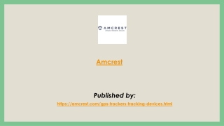 published by https amcrest com gps trackers