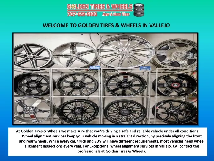 welcome to golden tires wheels in vallejo