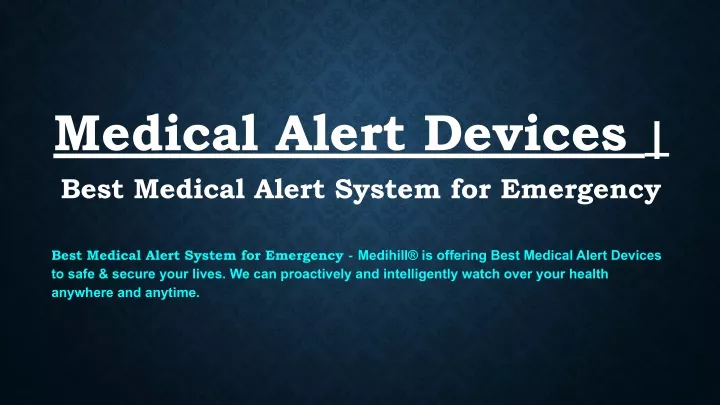 medical alert devices best medical alert system