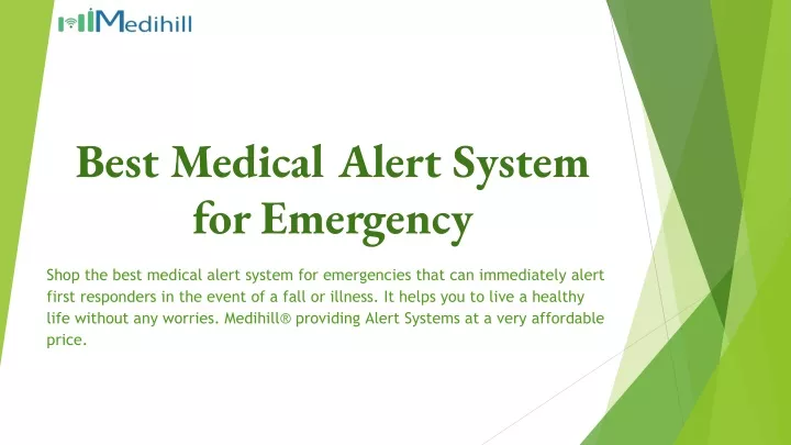 best medical alert system for emergency