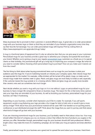 many businesses like to promote to their