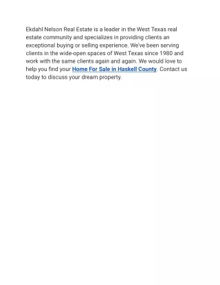 ekdahl nelson real estate is a leader in the west