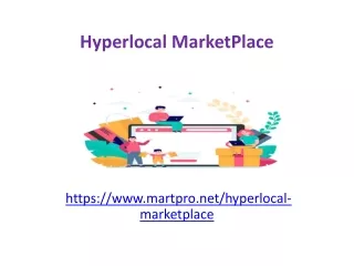 Hyperlocal MarketPlace