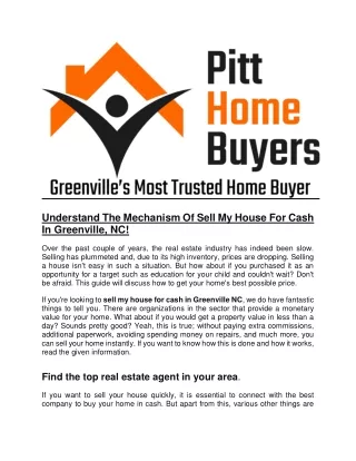 understand the mechanism of sell my house