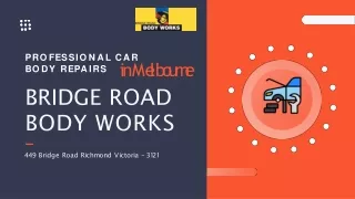 The need for a professional car body repairs